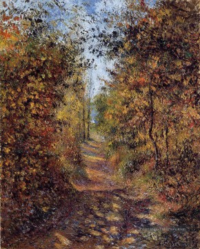 un chemin dans les bois pontoise 1879 Camille Pissarro Peinture à l'huile
